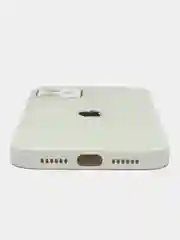 Белый чехол для iPhone 11, со стеклянной панелью и защитой камеры