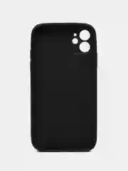 Черный чехол для iPhone 11, со стеклянной панелью и защитой камеры