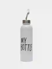 Белый бутылка для воды - My bottle, 500 мл, 6.5 х 21.5 см