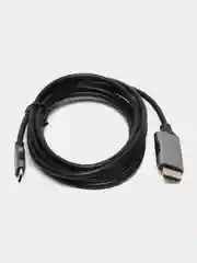 Черный кабель для передачи видео hdmi type-c 4K