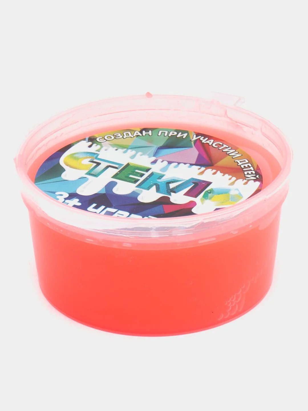 Алый слайм Party Slime "Стекло Неон"