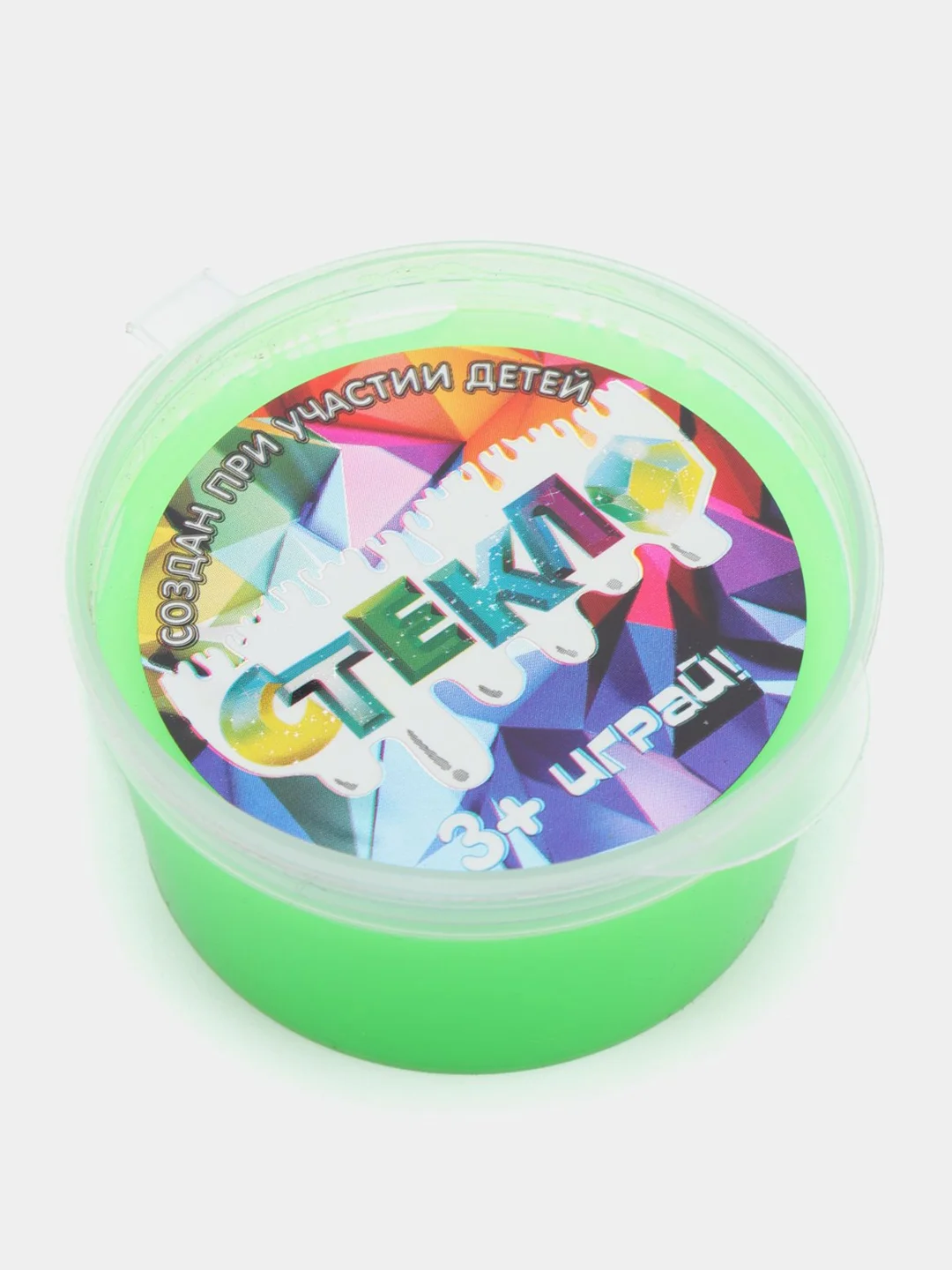 Лайм слайм Party Slime "Стекло Неон"