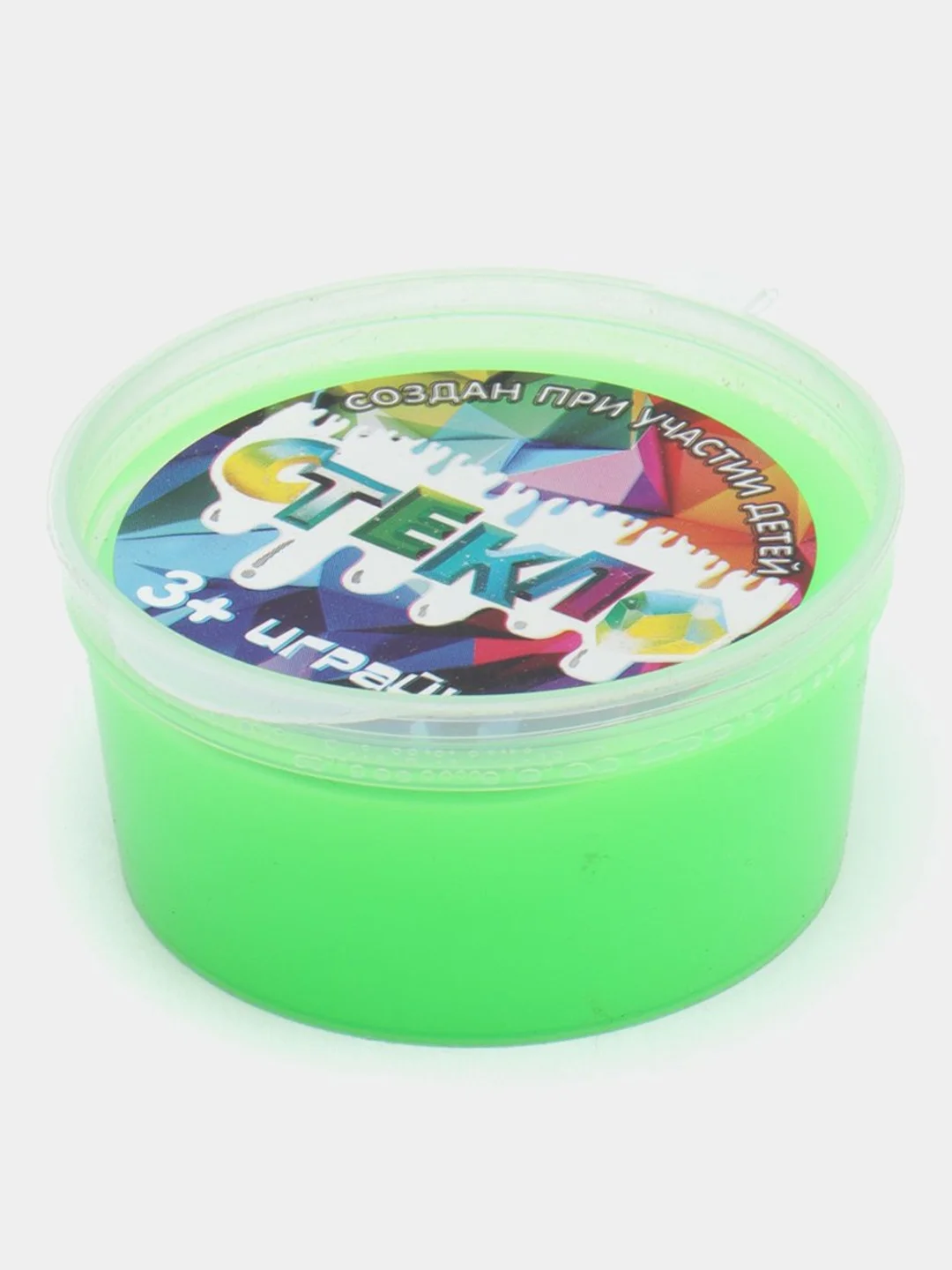 Лайм слайм Party Slime "Стекло Неон"