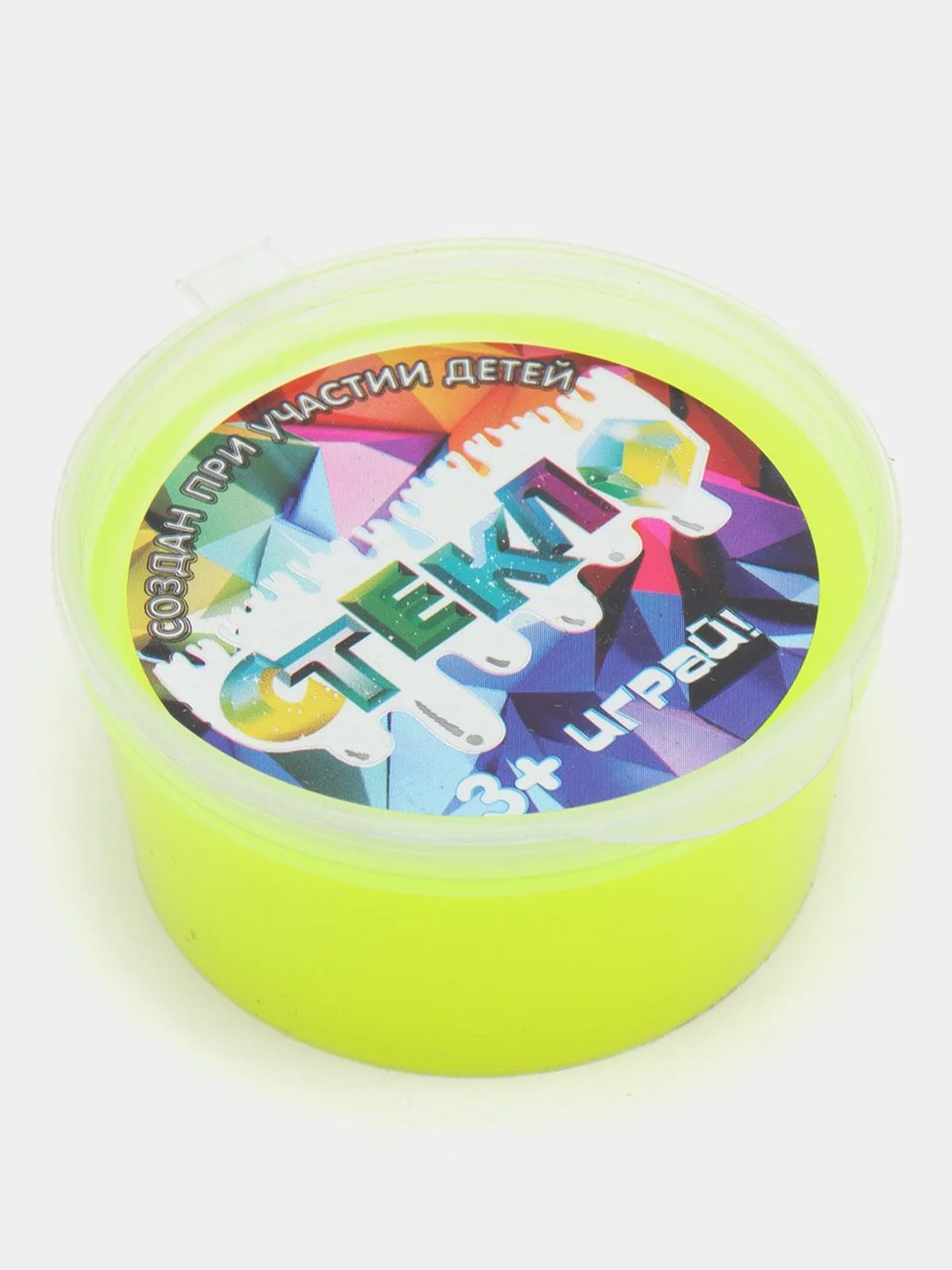 Желтый слайм Party Slime "Стекло Неон"