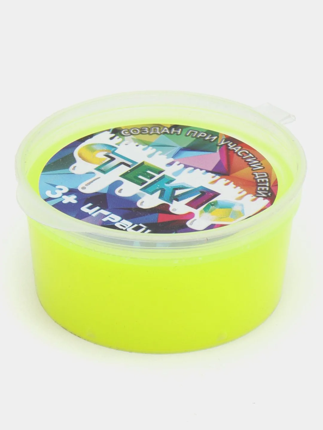 Желтый слайм Party Slime "Стекло Неон"