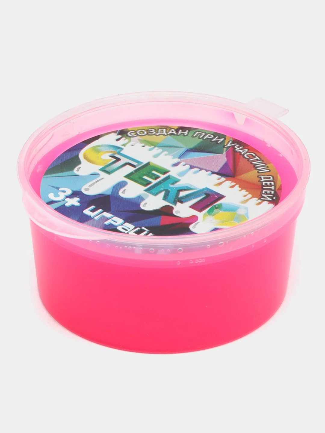 Розовый слайм Party Slime "Стекло Неон"