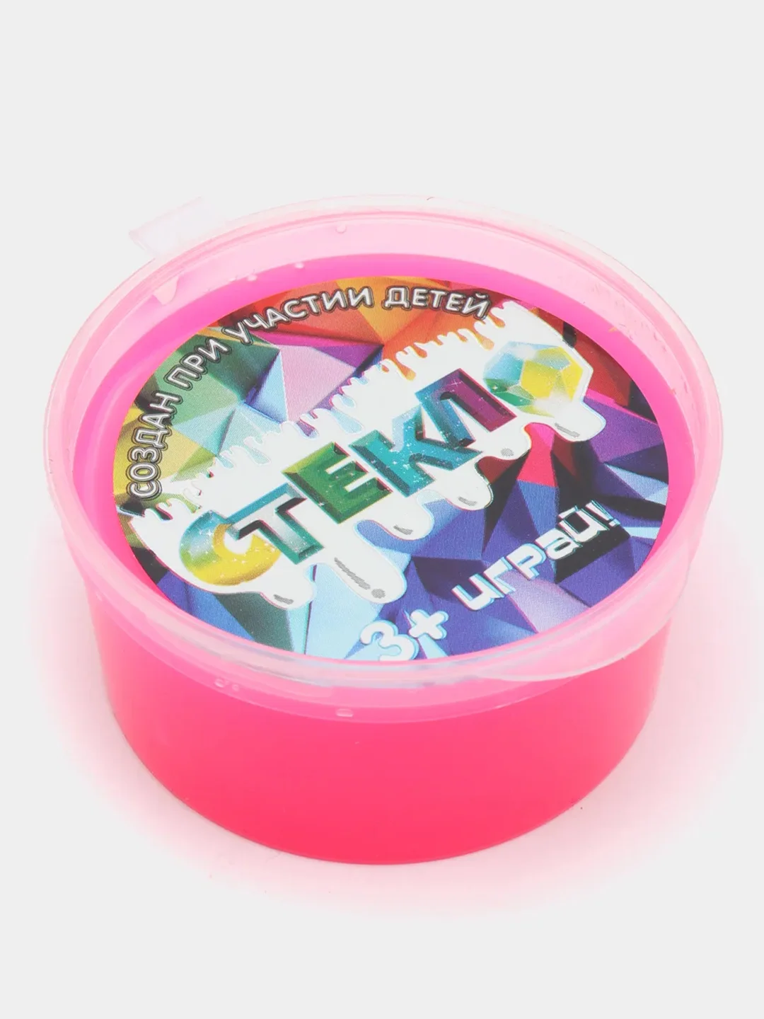 Розовый слайм Party Slime "Стекло Неон"