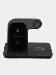 Белый беспроводная зарядка 3 в 1 для iPhone, iWatch, AirPods, Android, 2 цвета
