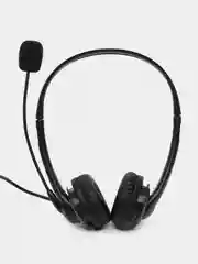 Черный накладные наушники с микрофоном и Bluetooth адаптером, блютув наушники