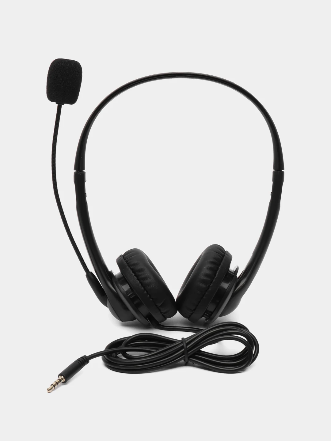 Черный накладные наушники с микрофоном и Bluetooth адаптером, блютув наушники
