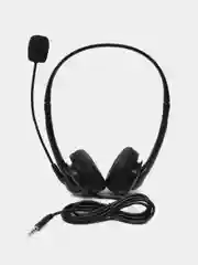 Черный накладные наушники с микрофоном и Bluetooth адаптером, блютув наушники