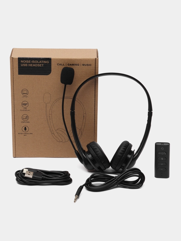 Накладные наушники с микрофоном и Bluetooth адаптером, блютув наушники