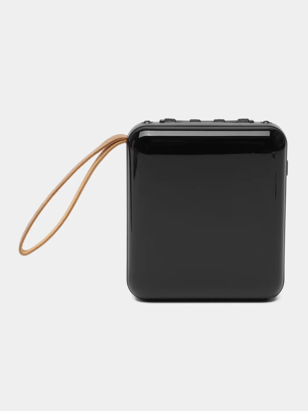 Черный внешний аккумулятор с 4 встроенными кабелями, Lightning, Type-C, Power Bank, 10000 mAh