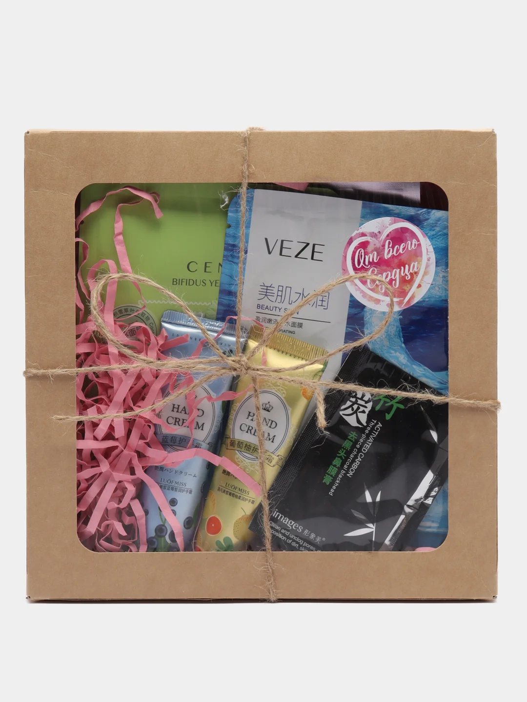 Голубой подарочный набор косметики женский, Beauty box, подарок на новый год