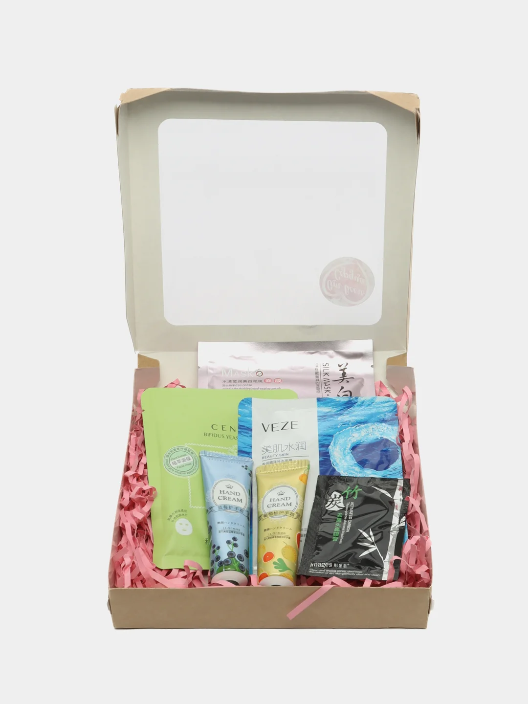 Голубой подарочный набор косметики женский, Beauty box, подарок на новый год