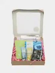 Голубой подарочный набор косметики женский, Beauty box, подарок на новый год