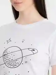 Белый футболка женская