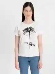 Белый футболка женская, хлопок