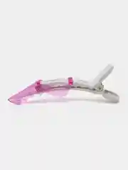 Розовый зажимы парикмахерские 4шт "KLEVER", 11.5 см