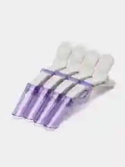 Сиреневый зажимы парикмахерские 4шт "KLEVER", 11.5 см