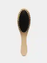 Расческа массажная деревянная "Beautiful hairstyle", форма овал, пластиковые зубья, 21см