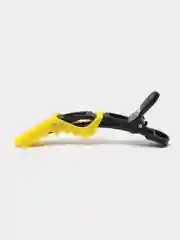 Желтый зажимы парикмахерские 4шт "KLEVER", 11.5 см