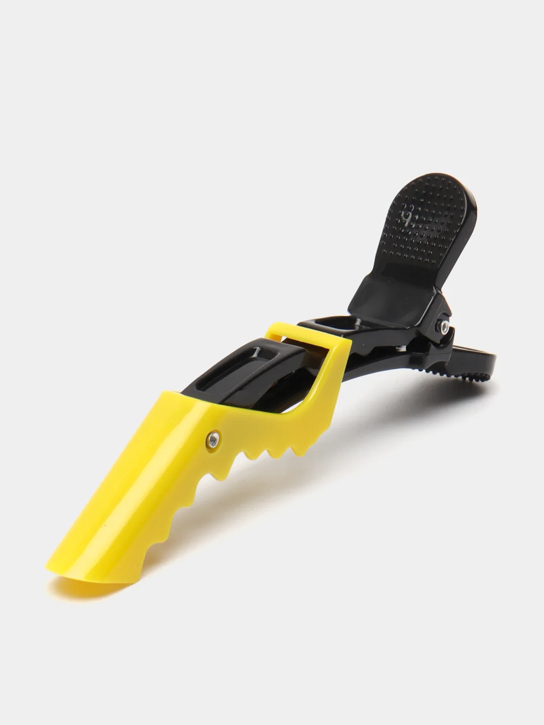 Желтый зажимы парикмахерские 4шт "KLEVER", 11.5 см
