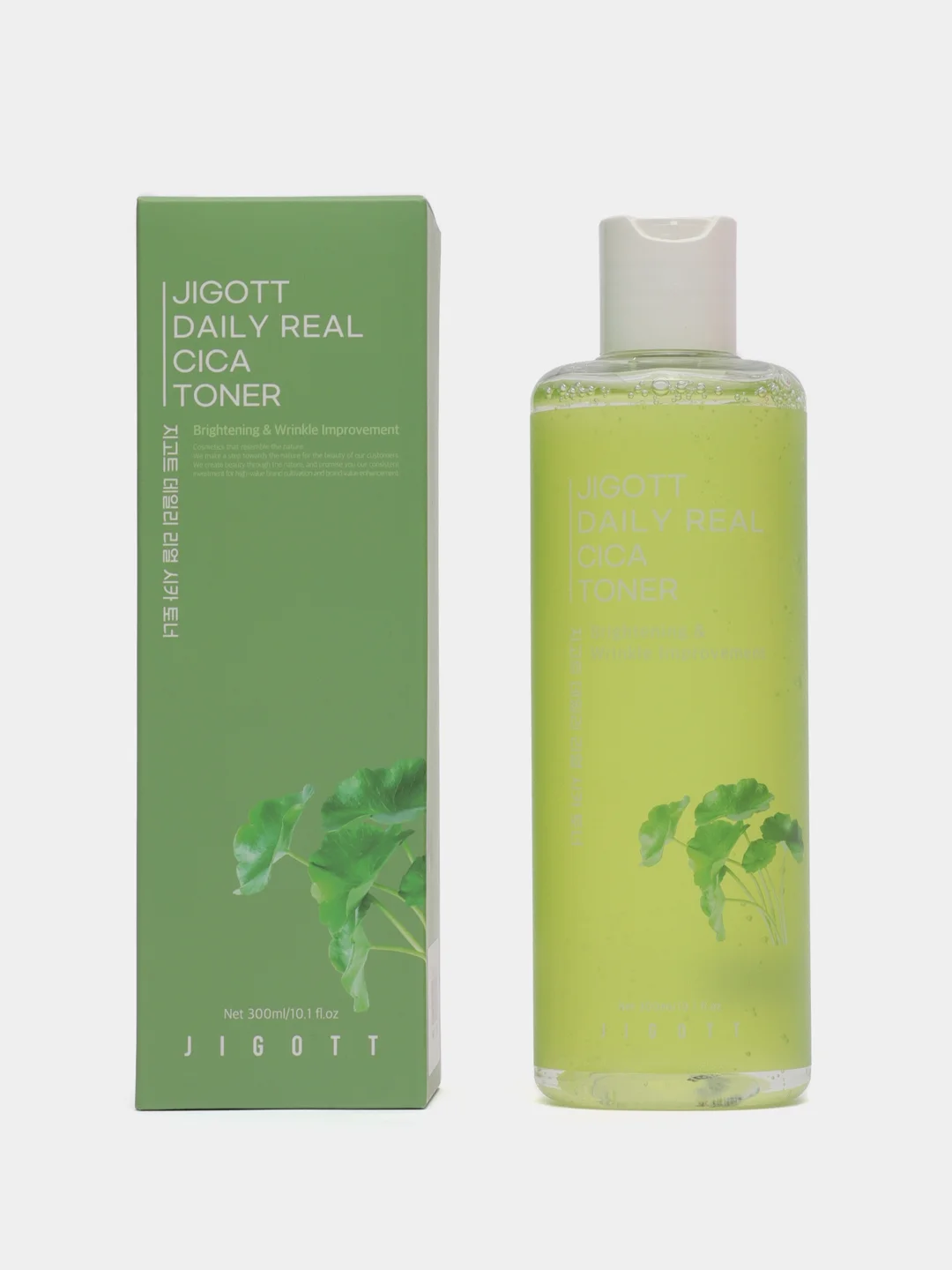 Тонер для лица успокаивающий с центеллой азиатской Jigott Daily Real Cica Toner, 300ml