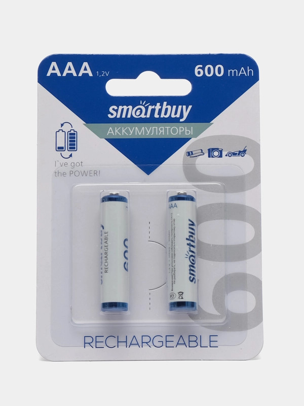 Аккумуляторная батарейка ААА Smartbuy, 2 шт