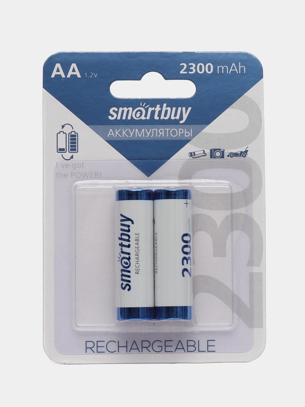 Аккумуляторная батарейка АА Smartbuy, 2 шт