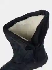 Синий дутики женские, зимние, с мехом