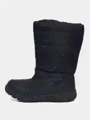 Синий дутики женские, зимние, с мехом