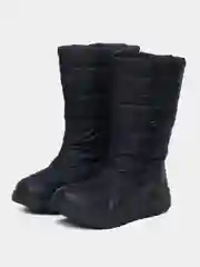 Синий дутики женские, зимние, с мехом