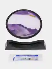 Фиолетовый движущаяся песочная сувенирная картина "Зыбучие пески 3D", антистресс