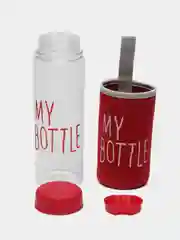 Бордовый бутылка для воды, 500 мл, My bottle, 19.5 х 6 см, термочехол в комплекте