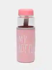 Розовый бутылка для воды, 500 мл, My bottle, 19.5 х 6 см, термочехол в комплекте