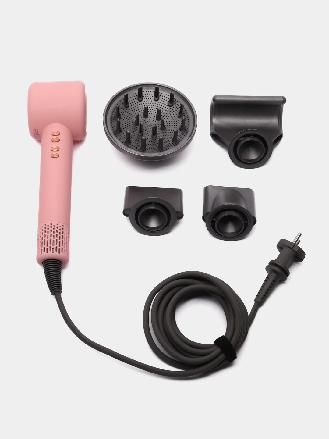 Розовый фен стайлер с насадками Xiaomi SenCiciMen X13