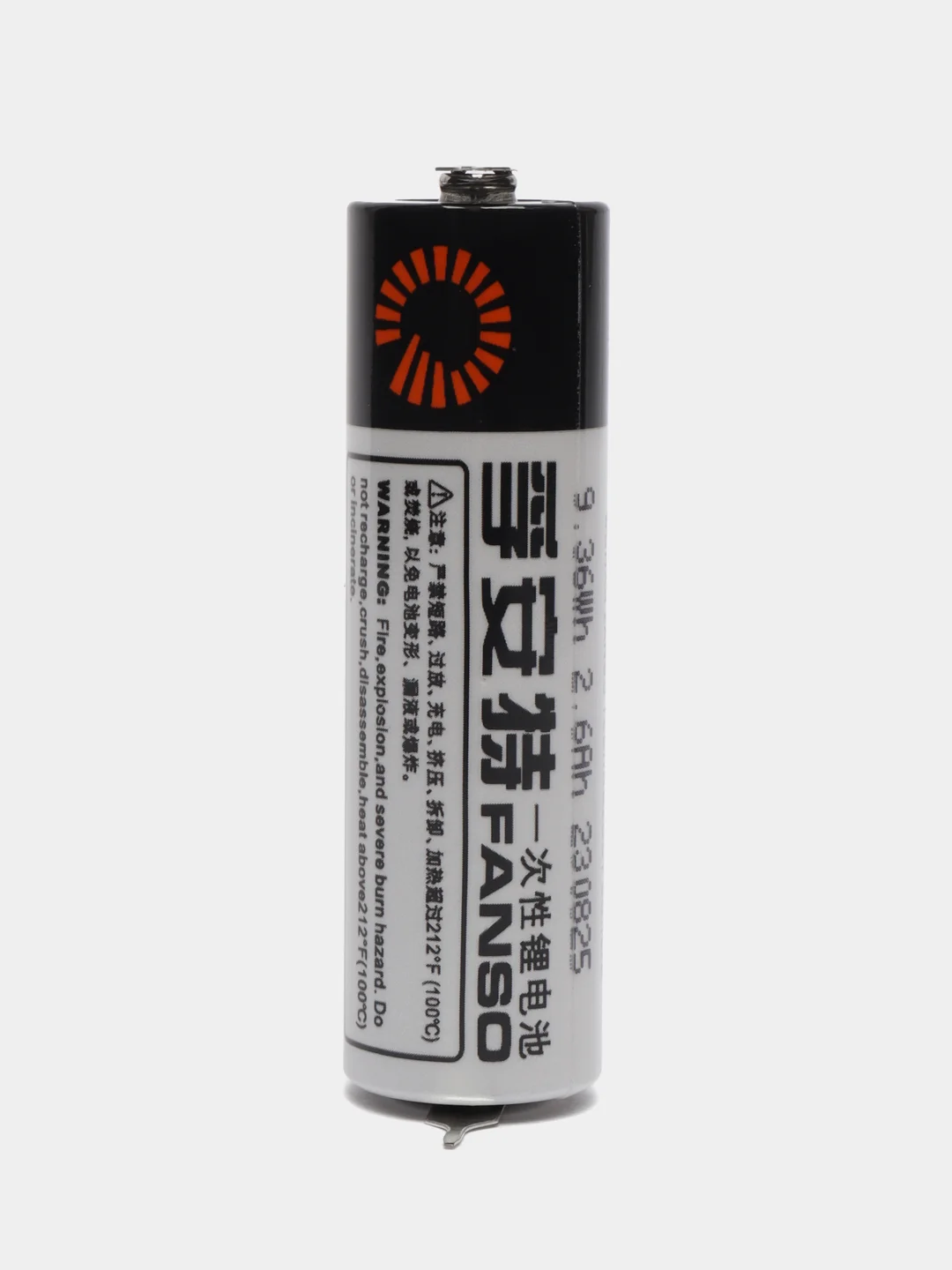 Элемент питания батарейка FANSO ER14505H/2PT 3.6V 2700mAh Li-SOCl2 с выводами на плату