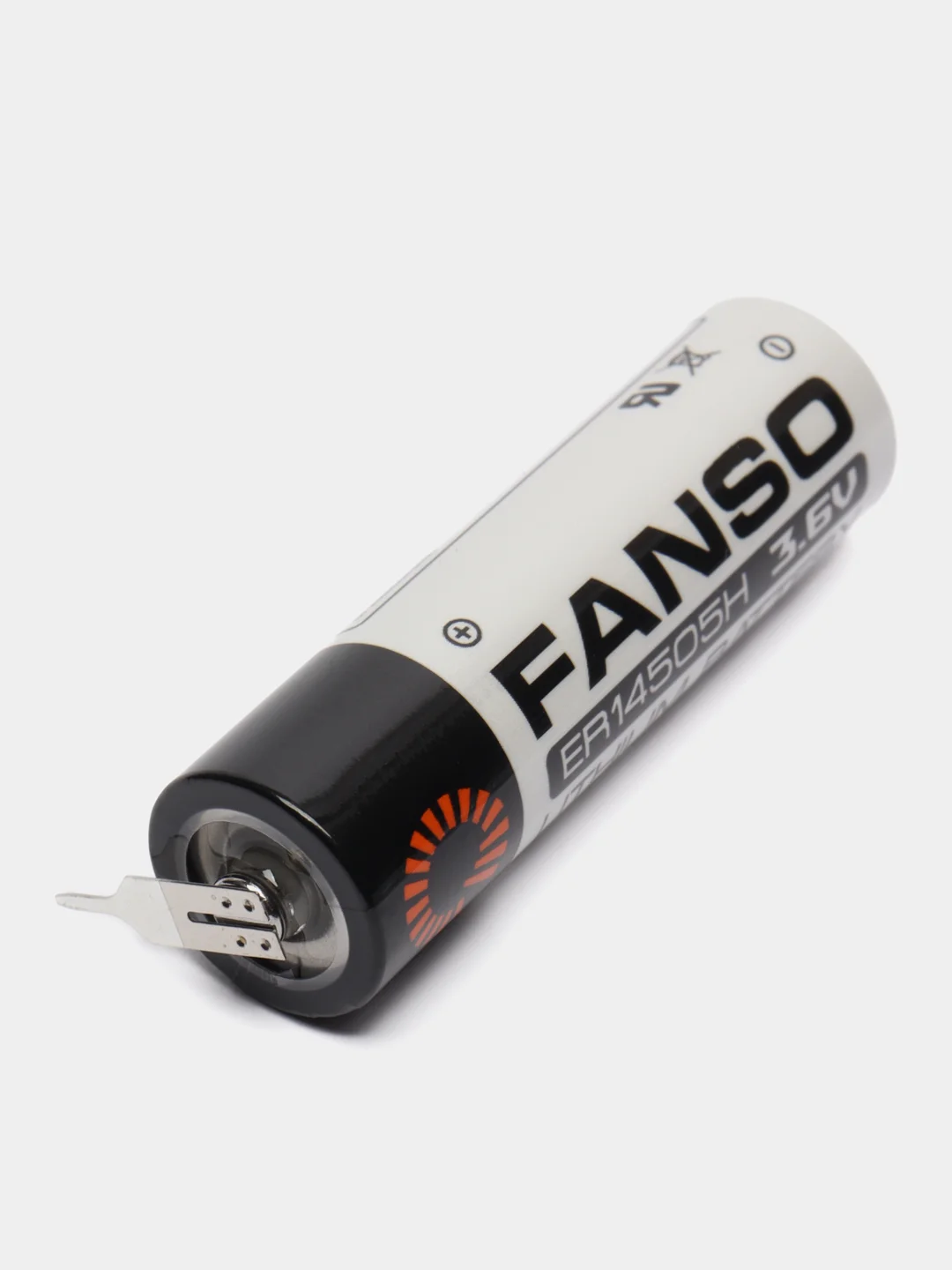 Элемент питания батарейка FANSO ER14505H/2PT 3.6V 2700mAh Li-SOCl2 с выводами на плату