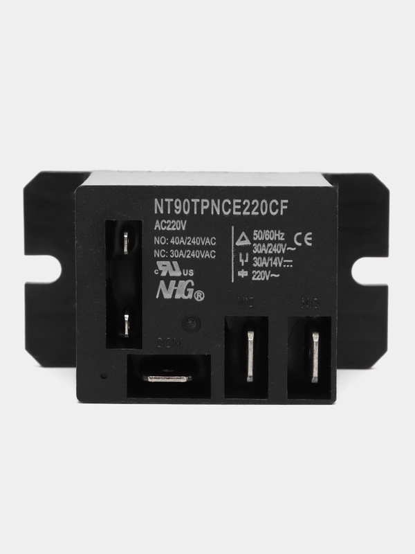 Реле котла NT90TP-N-C-E-220-C-F(S-F)NT90TPNCE220CF(SF)220VAC 1С(SPDT) 30A(NC)/40A(NO)