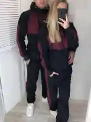 Бордовый костюм женский, спортивный, утепленный