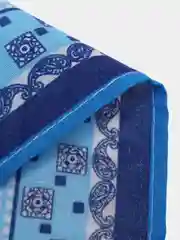 Синий мужской носовой платок, 3 штуки