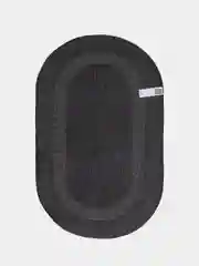 Коврик для ванной DeNASTIA 60x100см, овал, 100% хлопок, цвет черный