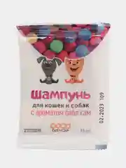 Шампунь-саше для кошек и собак с ароматом BUBBLE GUM, 15 мл