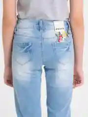 Джинсы с вышитым цветком