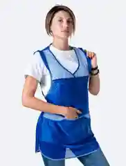 Халат рабочий женский, нейлоновый, молния сбоку