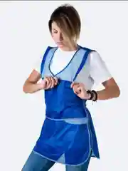 Халат рабочий женский, нейлоновый, молния сбоку