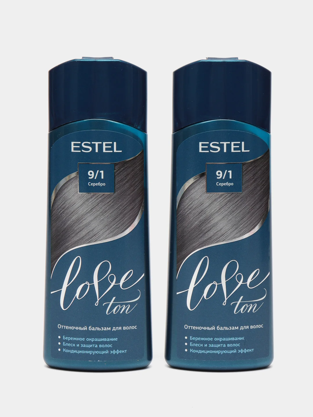 Зелёный хаки оттеночный бальзам estel love tone 2шт по 150ml