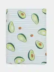 Кулирная ткань рисунок Авокадо 100% хлопок для шитья и рукоделия. Карде 140 гр/м