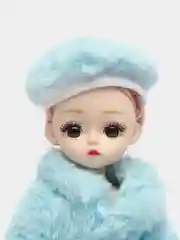 Голубой кукла шарнирная 30 см глаза 3D стиль анимэ